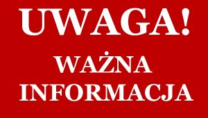 Informacja dla uczniów