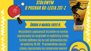 TURNIEJ TENISA STOŁOWEGO